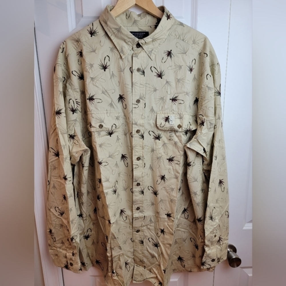 Roundtree & Yorke Outdoors Long‎ Sleeve Shirt Fly Fishing 2XLT